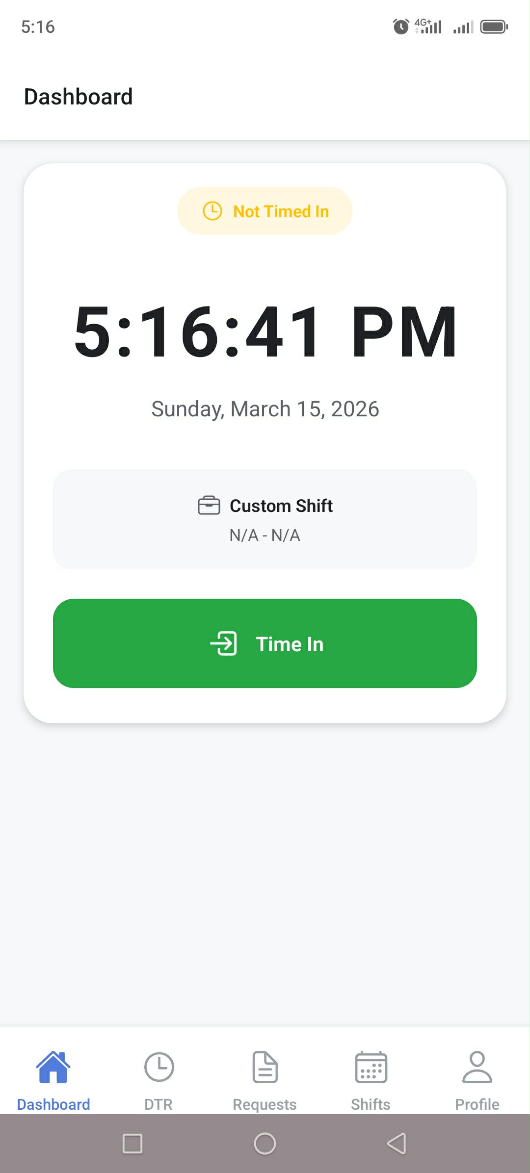 HRIS Mobile Dashboard